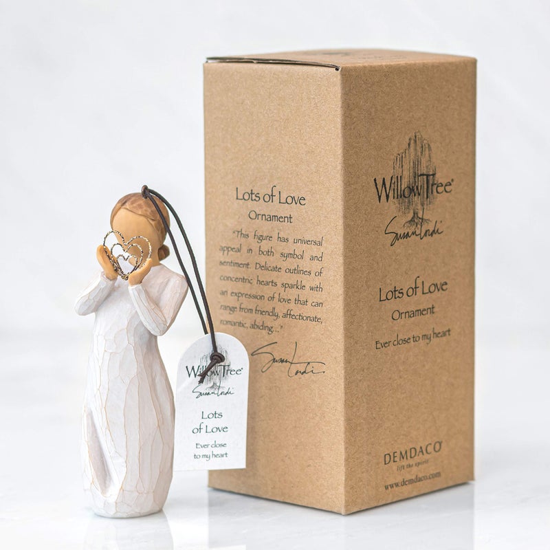 Willow Tree Lots of Love Ornament, Sculpted Hand-Painted Figure - Image 5